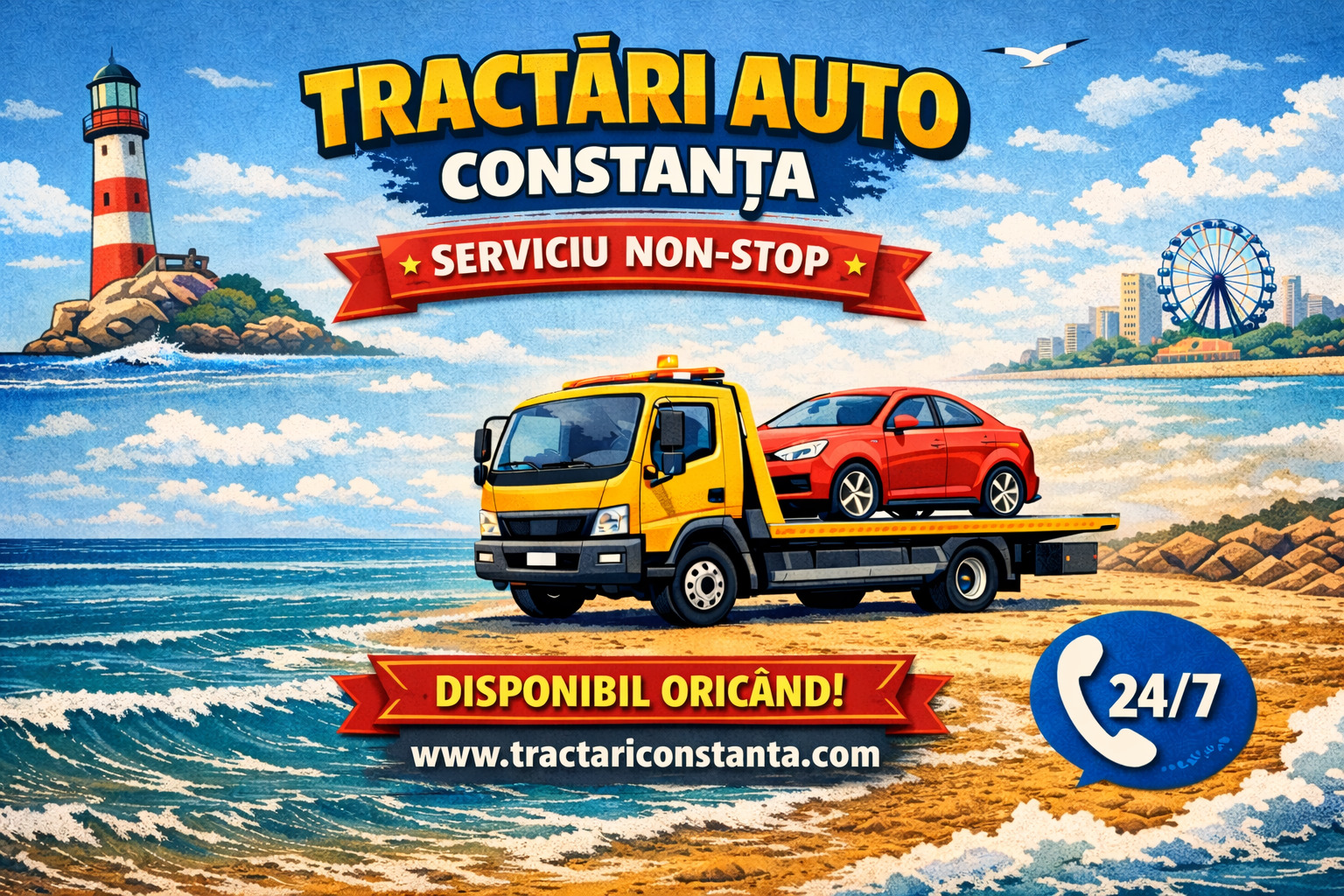 Prețuri tractări auto Constanța