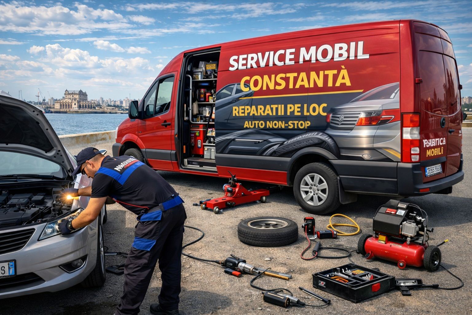 Service mobil Constanța non-stop pentru reparații auto la locație