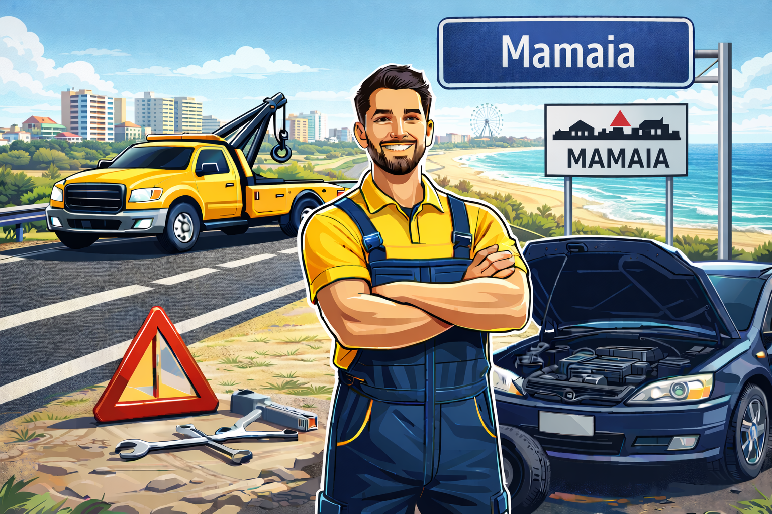 Tractări Mamaia - platformă auto și asistență rutieră 24/7