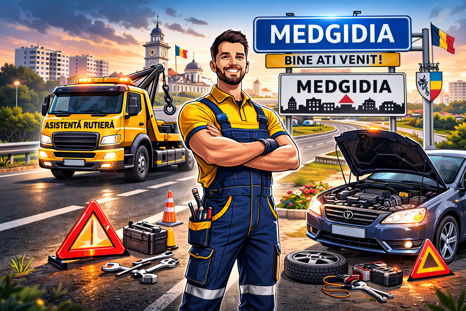 Tractări Medgidia - platformă auto și asistență rutieră 24/7