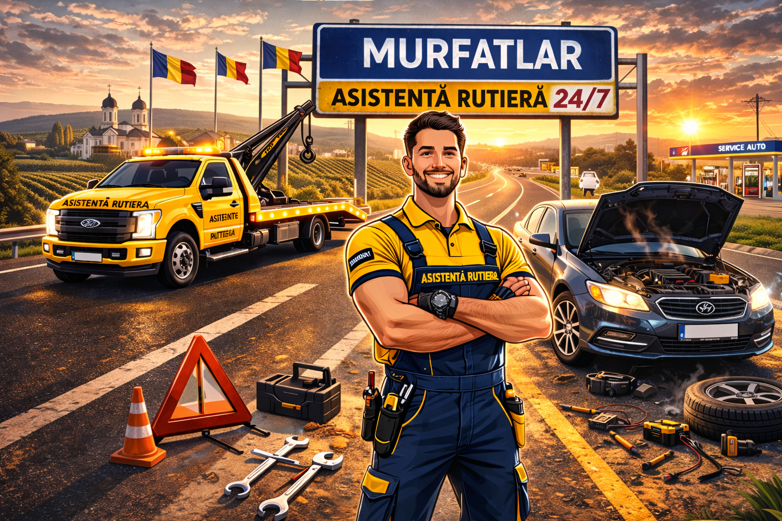 Tractări Auto Murfatlar - intervenție rapidă