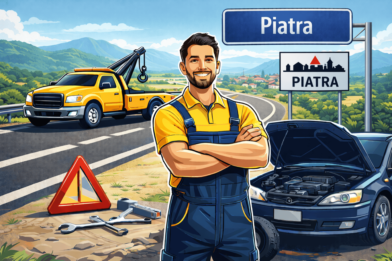 Tractări Piatra - platformă auto și asistență rutieră Non-Stop