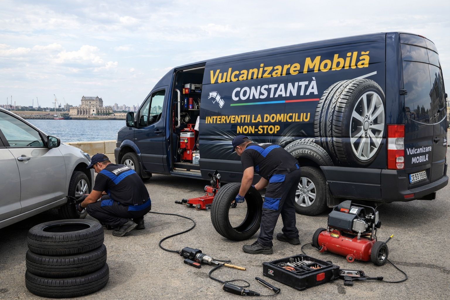 Vulcanizare mobilă Constanța - autoutilitară de intervenție rapidă